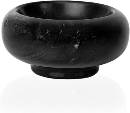Fox Run Natural Black Marble Pinch Bowl, Small 1 oz Spice, Sauce, and Condiment Bowl