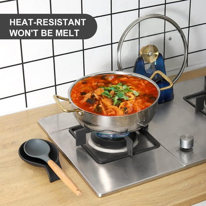 Nihow Ceramic Pot Lid Holder While Cooking for Kitchen Counter/Stove Top