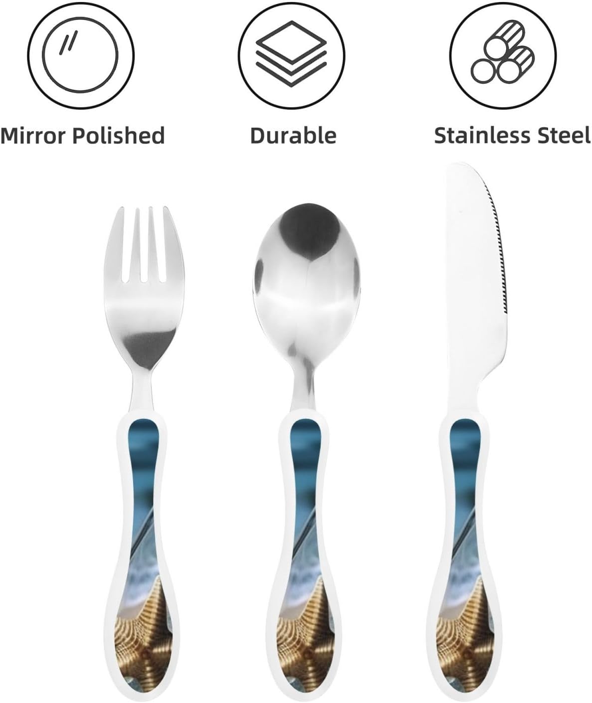 3-Piece Kids Silverware Set With Storage Case, Stainless Steel Reusable Children Safe Knife Spoon Fork Set Yellow Sunflowers Children Flatware Set For Kids Lunch Box