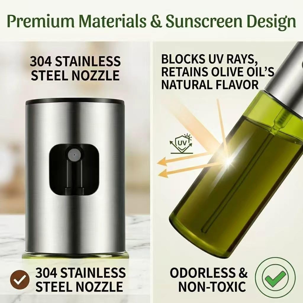 Oil Sprayer for Cooking - Olive & Avocado Oil Spray Bottle