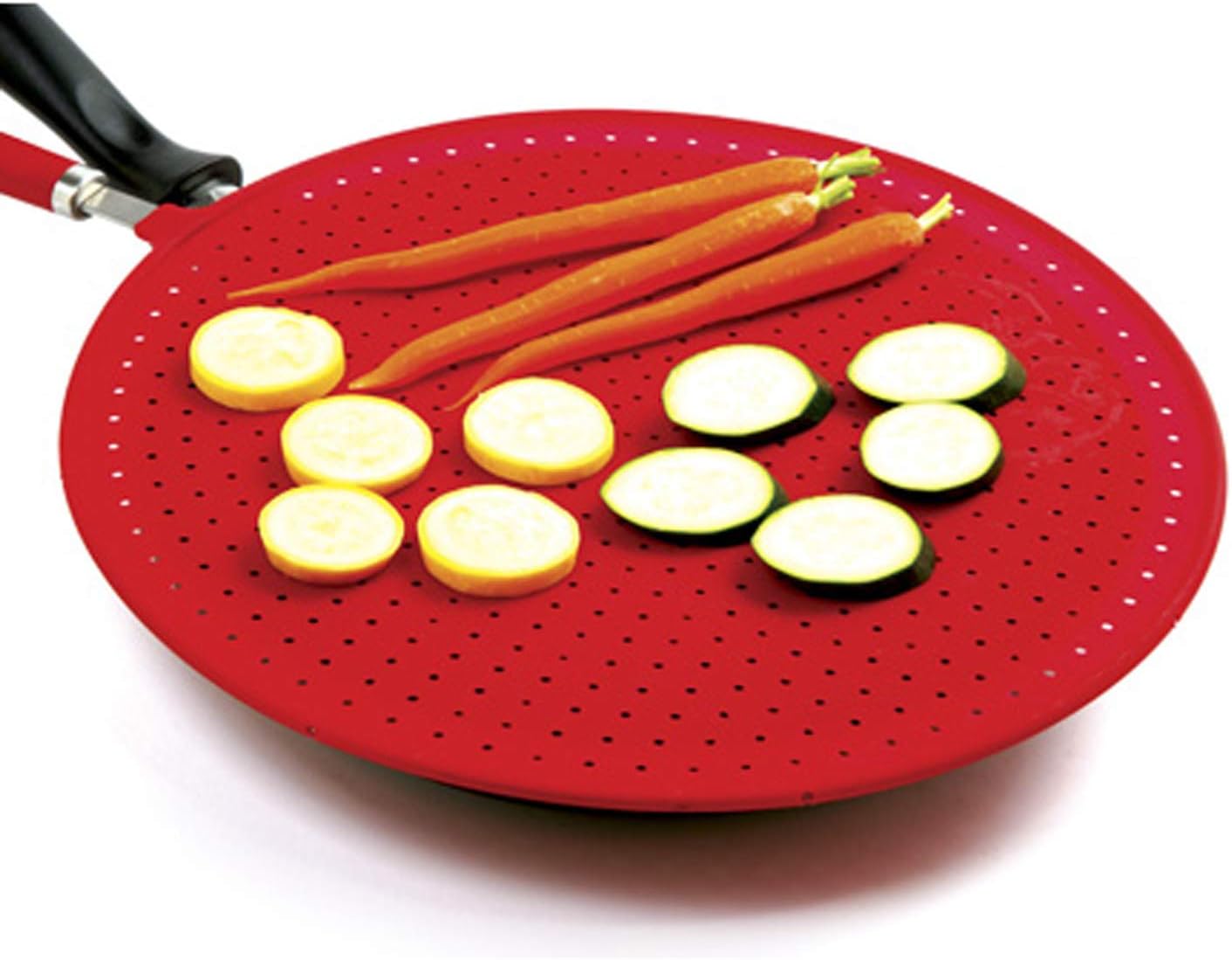 Norpro Grip-EZ Red Silicone Splatter Screen Strainer