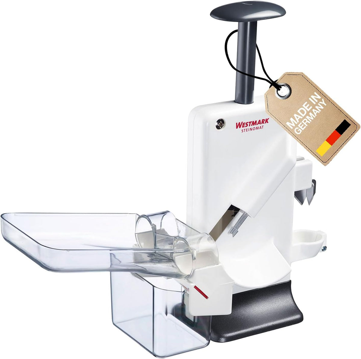 Westmark Cherry & Plum Pitter “Steinex-Combi” – 2-in-1 Fruit Pit Remover, Stainless Steel Blade, Heavy-Duty Aluminum, Fast Clean Pitting for Cherry Jam, Pie & Syrup