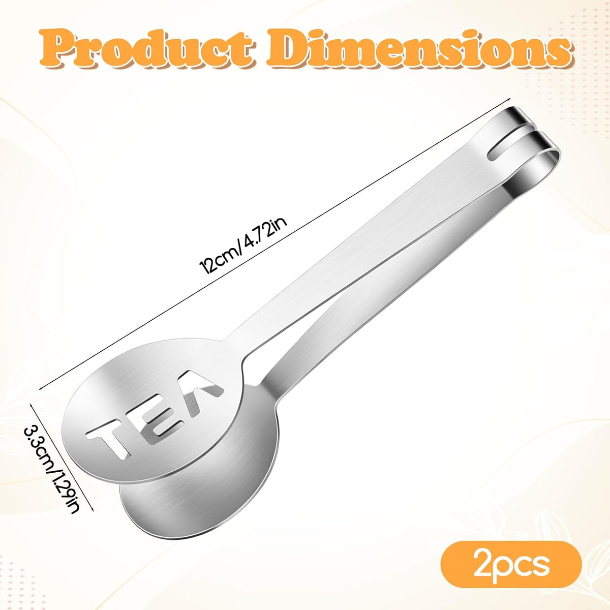 Tea Bag Squeezer, 2 Pcs Stainless Steel Tea Tongs, Teabag Filter