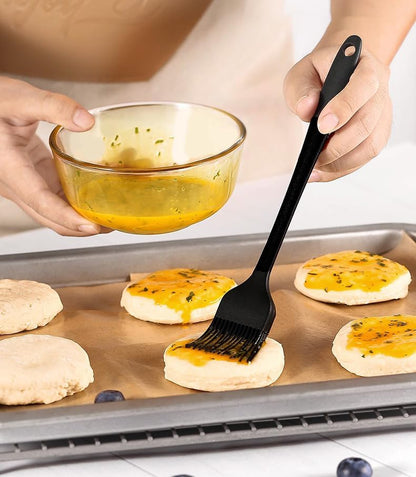 6 Pieces Silicone Spatula Set, Heat Resistant Rubber Spatula for Kitchen Use, Non Toxic, Food Grade, Upgrade Strong Handle with Ergonomic Grip for Cooking Nonstick Cookware