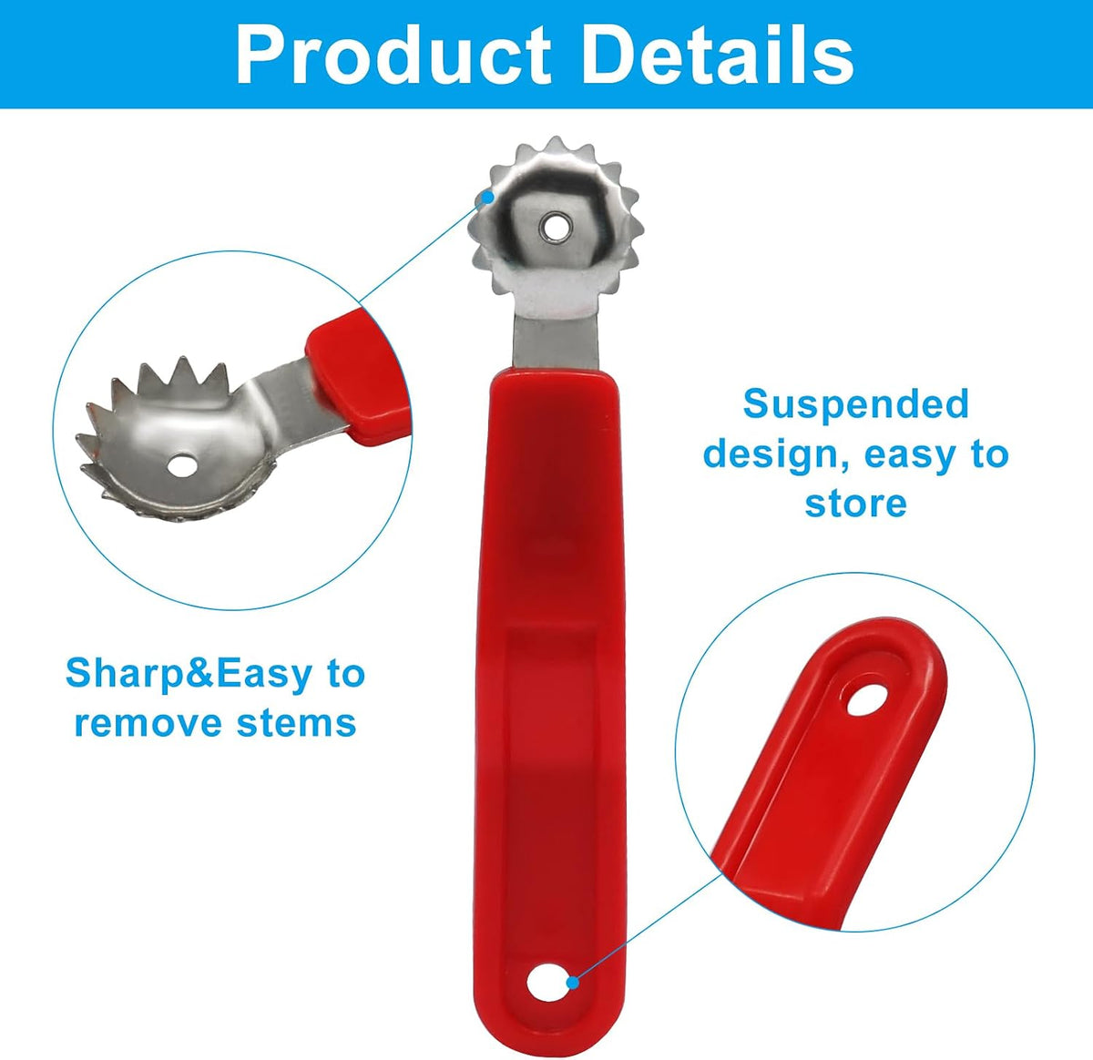 5 Pcs Tomato Stem Corer, Strawberry Huller