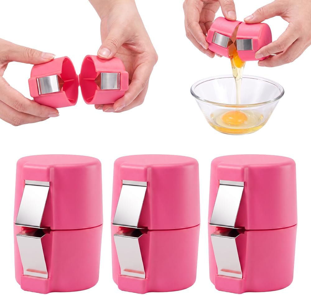 3 Pcs Egg Shell Opener, Portable Egg Separator Tool for Baking，Mix