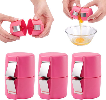 3 Pcs Egg Shell Opener, Portable Egg Separator Tool for Baking，Mix