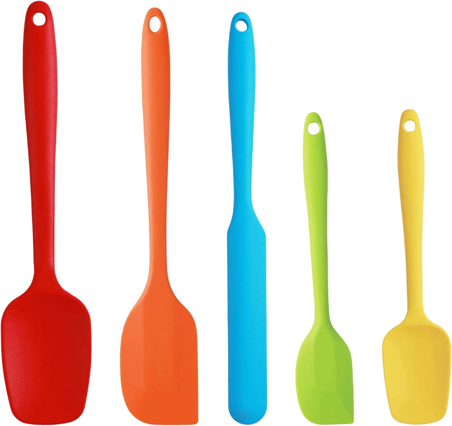 5PCS Silicone Spatula Set for Baking and Cooking – Heat-Resistant, Non-Stick, Flexible Kitchen Scraper
