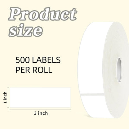 600 Blank Removable Freezer Labels Water Oil Resistant with Perforation Line for Food Containers Jars Pantry Organization (Ink Quick-Dry，1” x 2”)