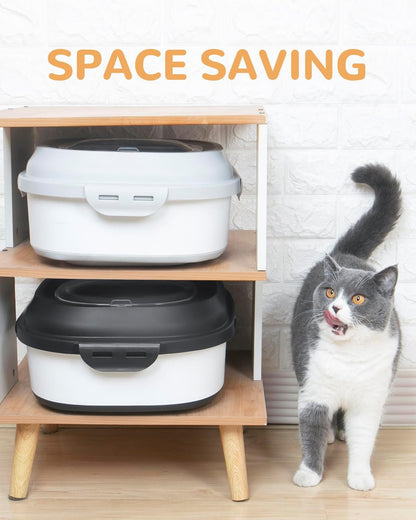30-35 Lbs Dog Food Storage Container Collapsible Dog Food Container with Airtight Lids, Wheels, Scoop and 2pcs Food Storage Containers, Large Pet food storage for Dog, Cat