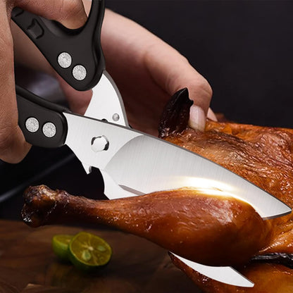 DRAGON RIOT Heavy Duty Poultry Shears - A Must Have Kitchen Shears for Chicken and Meat Cutting - Dishwasher Safe and Stainless Food Kitchen Scissors for Thanksgiving