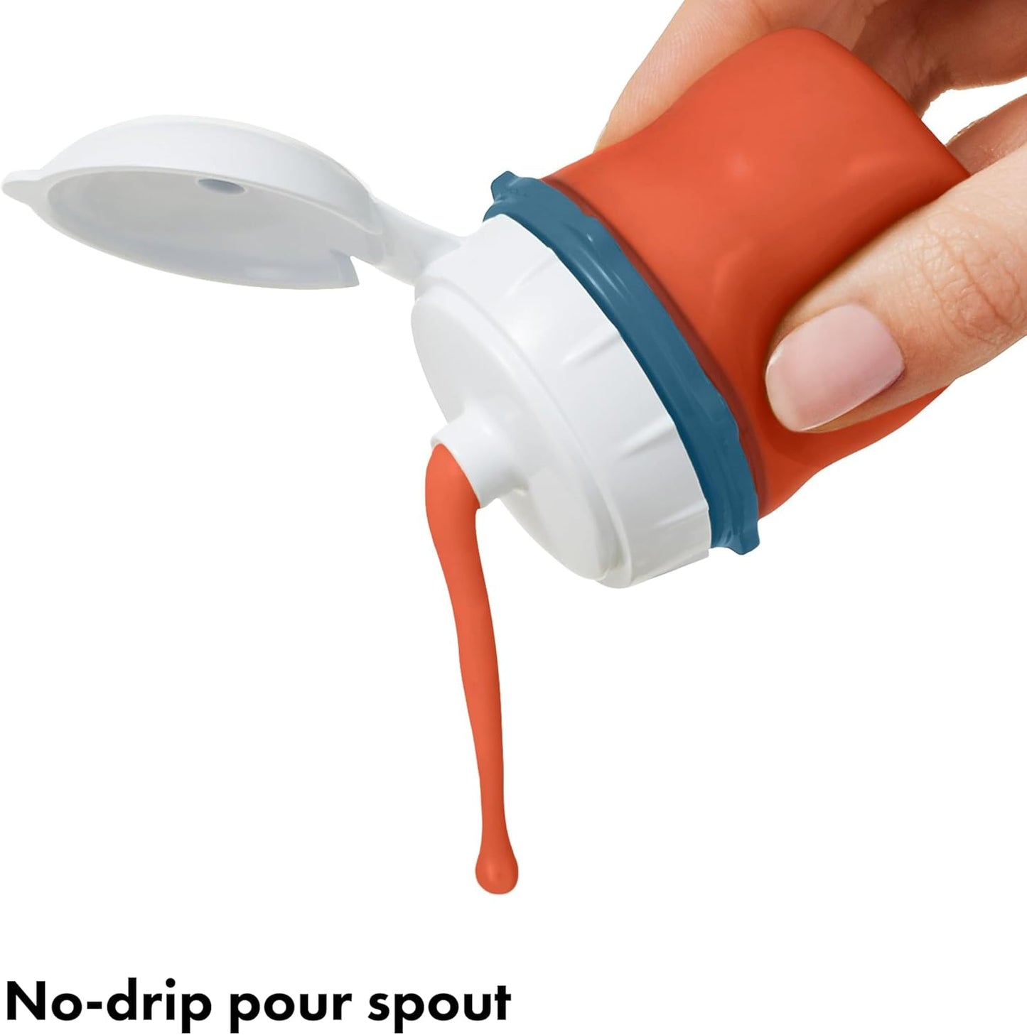 OXO Good Grips Prep & Go Snack & Dip Container, Snack Fuss-Free on the Move, Leakproof Reusable Small Meal Food Storage and Lid, Food Containers with Lids, Snack Organizer, 1.6 Cups/0.4 L