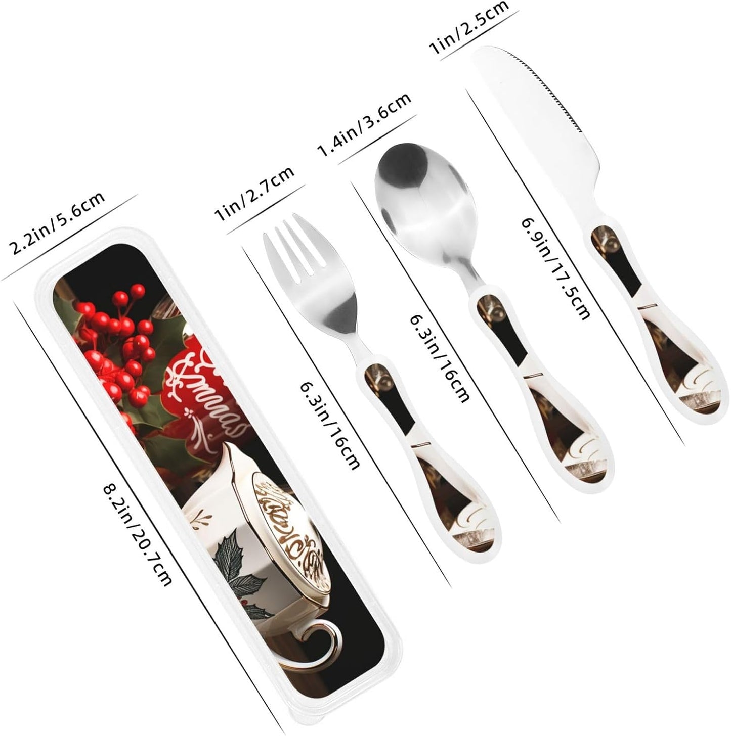 3-Piece Kids Silverware Set With Storage Case, Stainless Steel Reusable Children Safe Knife Spoon Fork Set Cartoon Cute Penguin Children Flatware Set For Kids Lunch Box