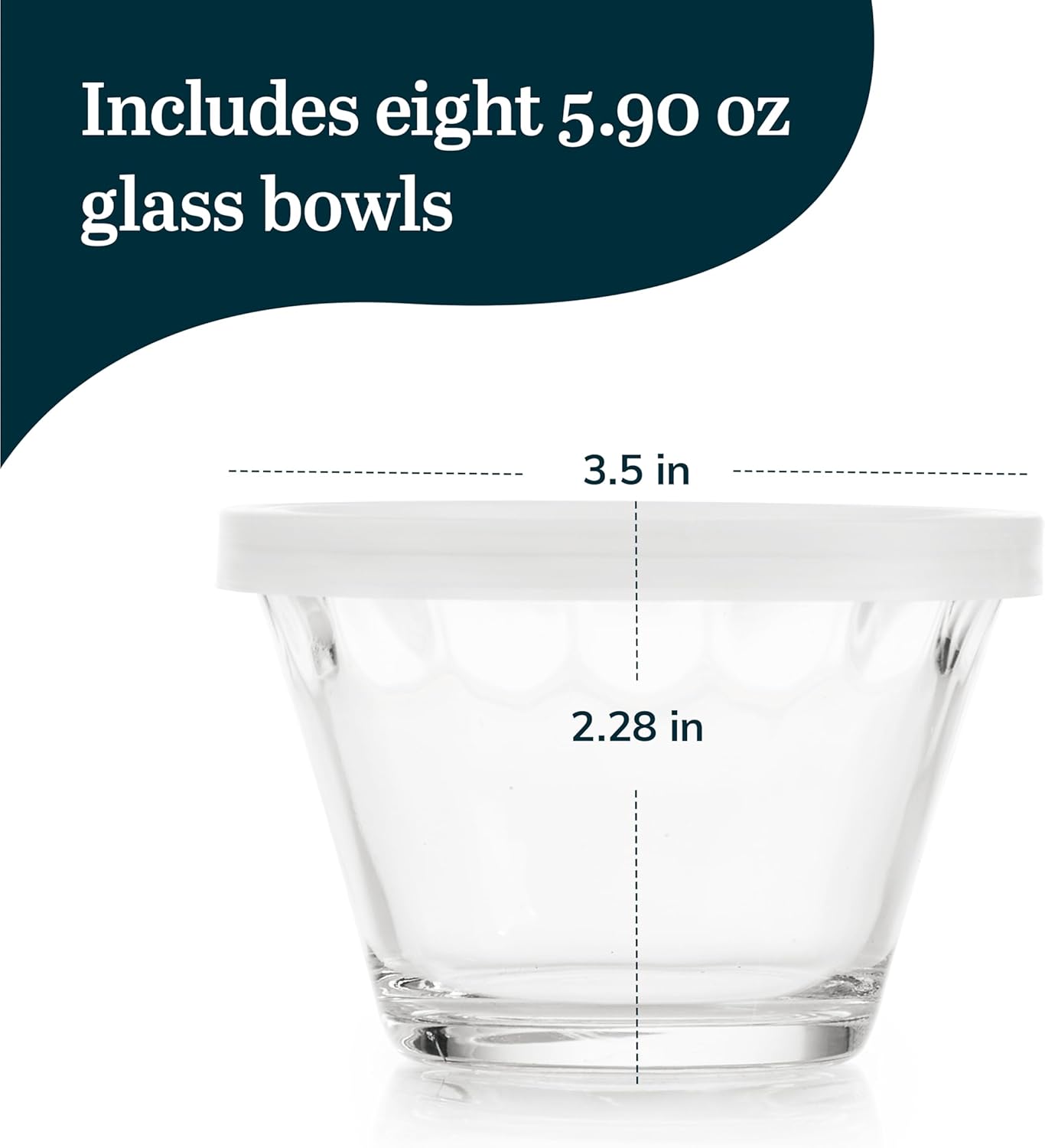 Libbey Baker's Basics 3-Piece Glass Mixing Bowls Set - Clear Bowls for Baking, Prep, Serving & Storage - Microwave, Oven, Freezer and Dishwasher Safe
