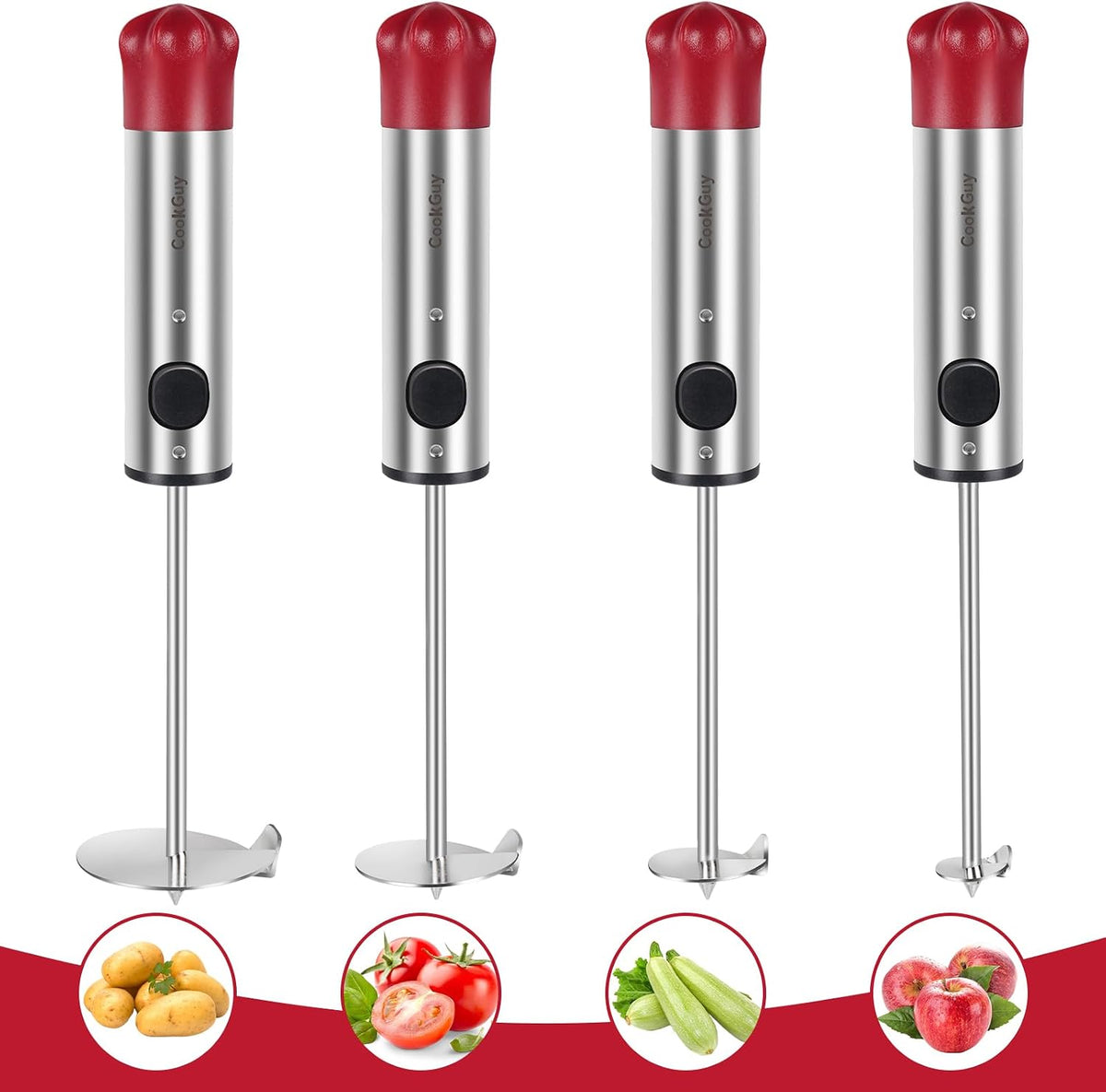 Cook Guy Multi-Purpose Veggie Drill - 4 Sizes Vegetable Corer Tool