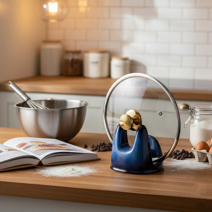 Nihow Ceramic Pot Lid Holder While Cooking for Kitchen Counter/Stove Top