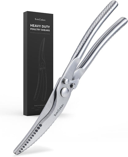 Kitchen Scissors, Forged Stainless Steel Heavy Duty Kitchen Shears, Dishwasher Safe Cooking Scissors for Meat, Poultry & Vegetables