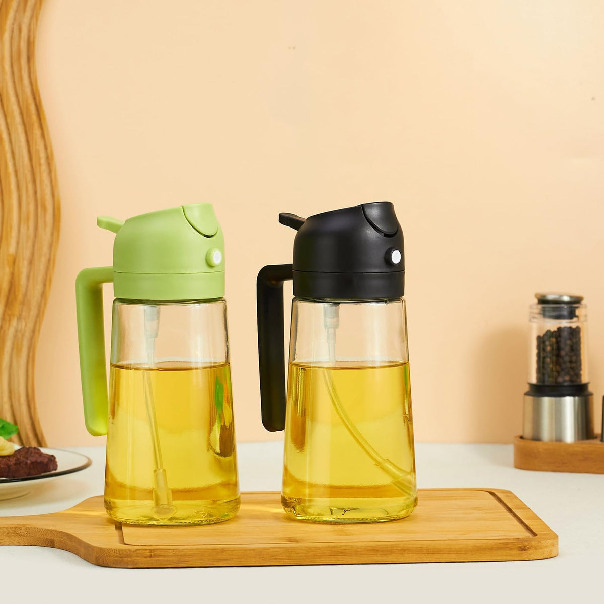 Oil Sprayer for Cooking Olive Oil Sprayer Mister for Air Fryer Vegetable Vinegar Oil Portable Mini Kitchen Gadgets for Baking,Salad,Grilling,BBQ,Roasting