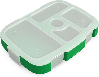 Bentgo® Kids Prints Tray with Transparent Cover - Reusable, BPA-Free, 5-Compartment Meal Prep Container with Built-In Portion Control for Healthy Meals At Home & On the Go (Mermaids in the Sea)