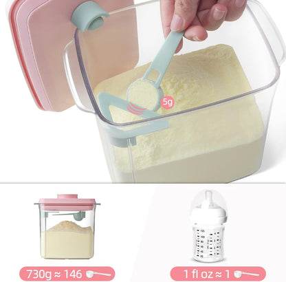 Ankou Airtight Container Set - (380ml 4 Pcs) Stackable One Button Openning Food Containers for Snacks Candy Salt Herbs Spices BPA-Free Tranparent (0.32 QT * 4)