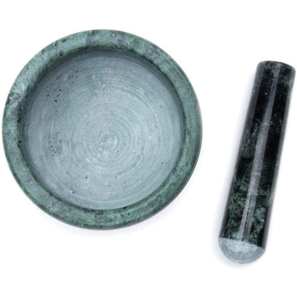 Fox Run Marble Mortar and Pestle Set, White, Small 4" Pestle and Mortar