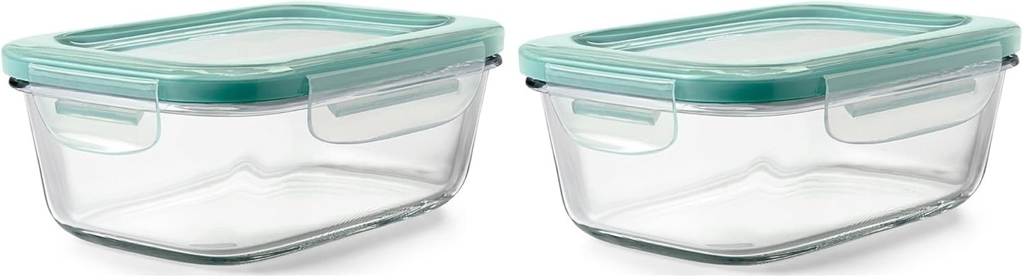 OXO Good Grips 3.5 Cup Smart Seal Airtight Glass Rectangle Food Storage Container