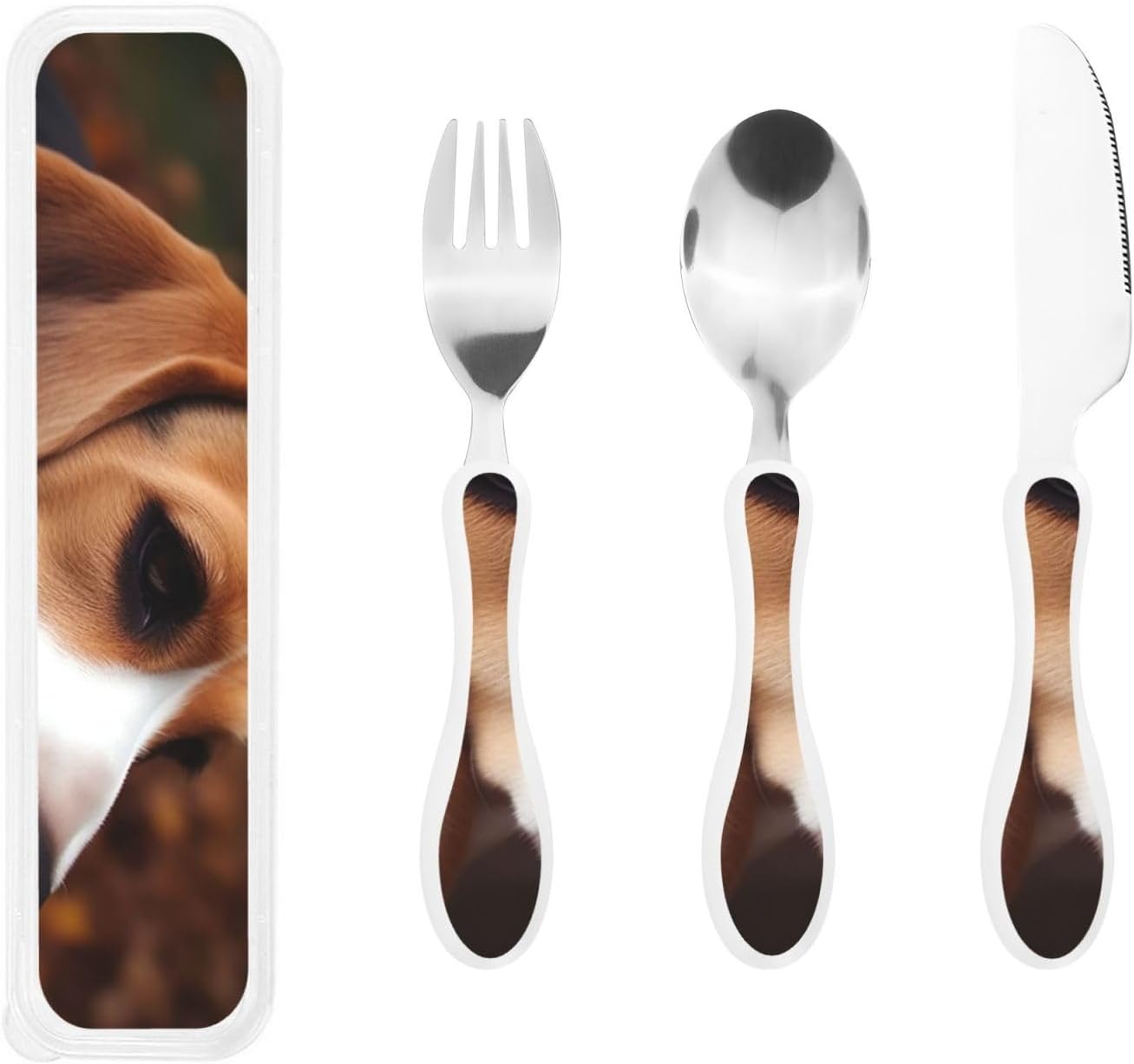 3-Piece Kids Silverware Set With Storage Case, Stainless Steel Reusable Children Safe Knife Spoon Fork Set Sugar Skulls Children Flatware Set For Kids Lunch Box