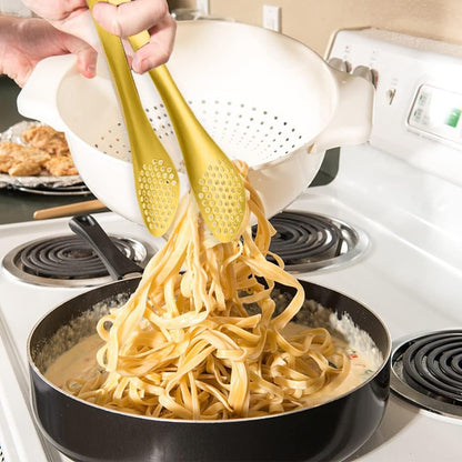 4 PCS Serving Tongs Black Tongs 9 Inch Serving Utensils Stainless Steel Serving Tongs for Salad Buffet Appetizer Dessert Tong for Food Parties, IAX-4B1-68