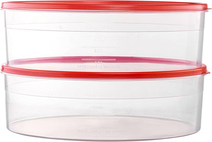 HOUZZKINGZ USA Pie Carrier Cake Storage Container with Lid | 10.5" Large Round Plastic Cupcake Cheesecake Muffin Flan Cookie Airtight Tortilla Holder | Pie Keeper Transport Container