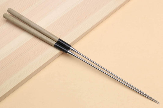 Yoshihiro Moribashi Chopsticks Japanese Sushi Chef's Traditional Garnishing Plating Tweezers Magnolia Handle (6.5 IN)