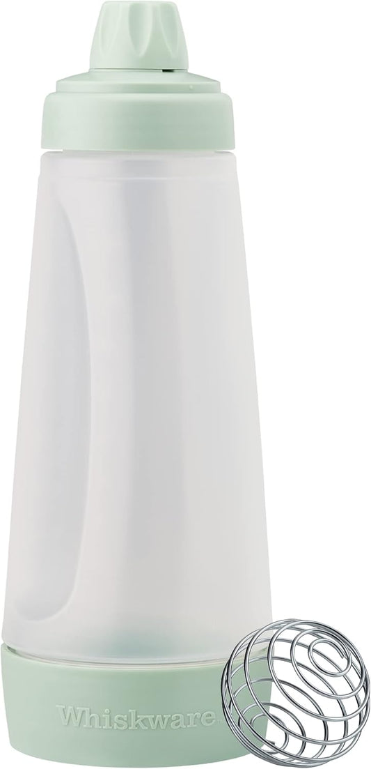 Whiskware Pancake Batter Mixer Plastic, Mixes 4 Cups of Batter, Mint