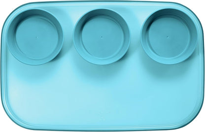 madesmart dipware 3 Bowl Serving Tray, Stackable & Removable Dip Bowls for Charcuterie, Guacomole, Snacks, Veggies, Premium Dishwasher & Microwave Safe, Multipurpose Plate & Bowl, Olive
