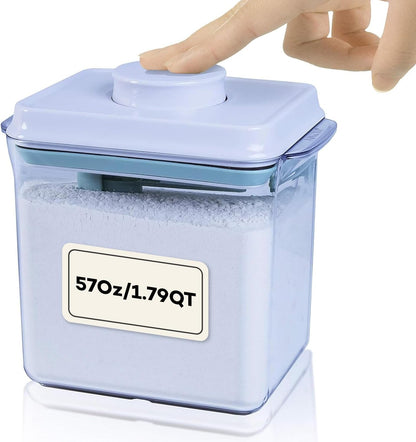 Bop Top Airtight Food Storage Containers with Lid 2 Cups / 16 oz | Kitchen Canister Sets | Air Tight Pantry Container | Pop Top Dry Food Storage Containers for Snacks, Sugar, Flour, Baking, Pasta