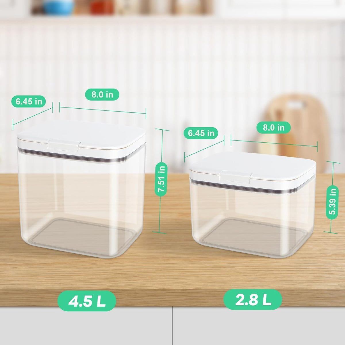 TBMAXS Versatile Storage Container Bin with Pop-up Lid & Scoop, Rice Flour Container Dog Cat Food Storage Container, Laundry Room Organization Household Essentials Kitchen Pantry Organizers