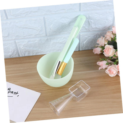5pcs Silicone Facial Mask Bowl Set Kit Diy Face Mask Mixing Bowls Facial Stick Tool Plastic Makeup Tools