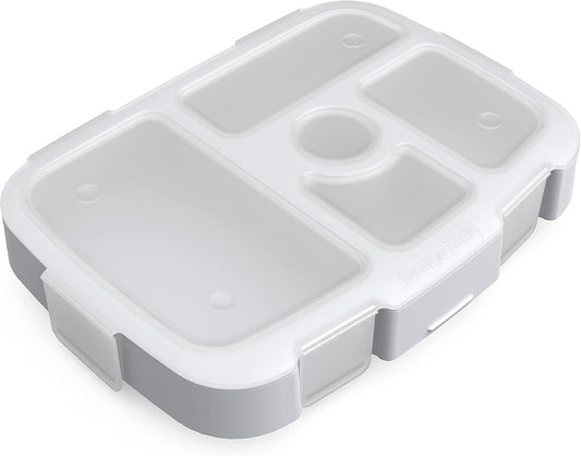 Bentgo® Kids Prints Tray with Transparent Cover - Reusable, BPA-Free, 5-Compartment Meal Prep Container with Built-In Portion Control for Healthy Meals At Home & On the Go (Mermaids in the Sea)