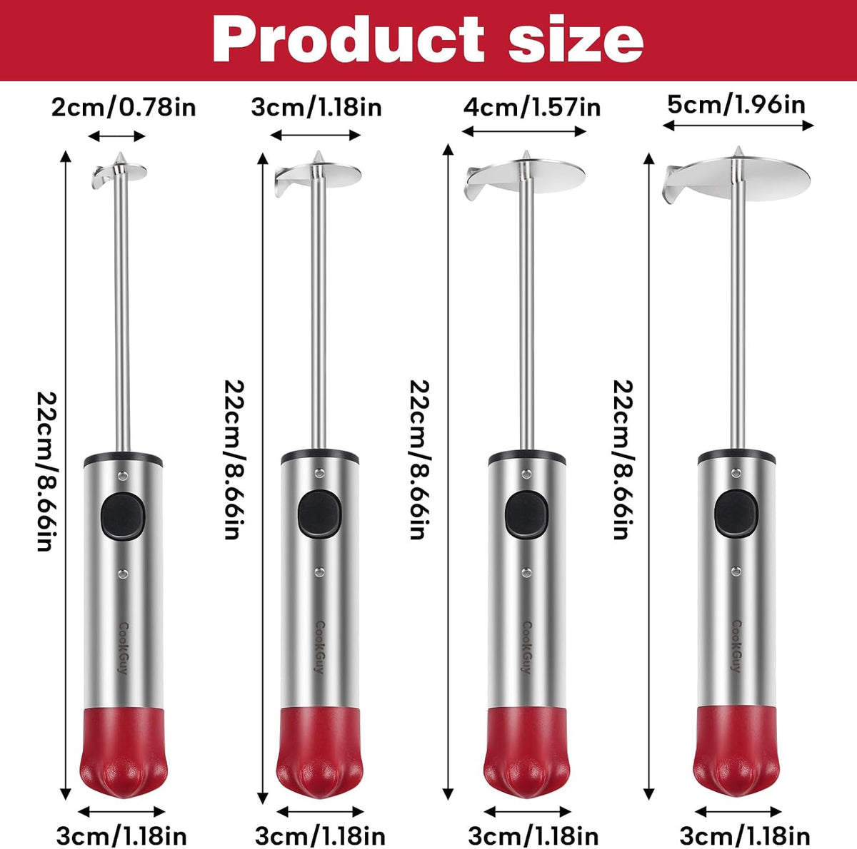 Cook Guy Multi-Purpose Veggie Drill - 4 Sizes Vegetable Corer Tool