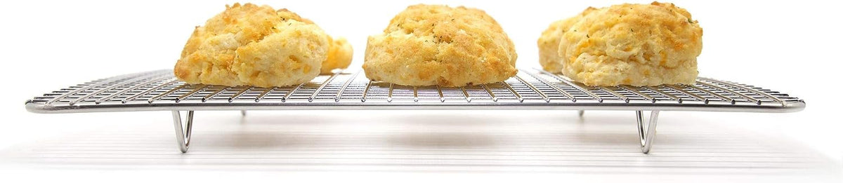 Kitchenatics 4-Tier Stackable Cooling Rack Space Saving Baking Set, 15x10"
