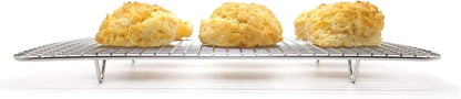 Kitchenatics 4-Tier Stackable Cooling Rack Space Saving Baking Set, 15x10"