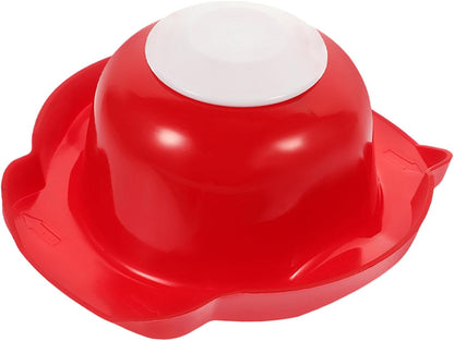 Zerodeko Red Handheld Vegetable Grater Food Holder Safety Cutting Finger Guard Kitchen Protector for Mandoline Slicer Preventing Injuries and Ensuring Secure Slicing at Home and Restaurants