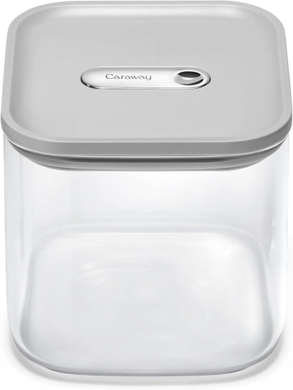 Caraway 4qt Glass Airtight Food Storage Container with Lid – Non-Toxic, BPA-Free Kitchen Storage Container – Stackable, Space-Saving Airtight Container for Dry Goods and More - Mist
