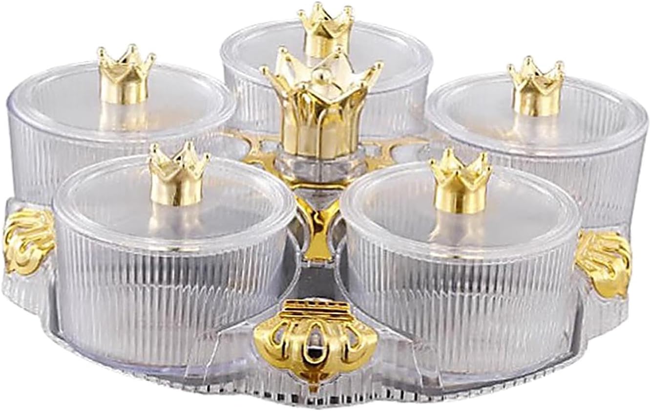 Serving Tray Rotating Snack Platter Candy and Nut Dishes Appetizer Tray for Cakes, transparent