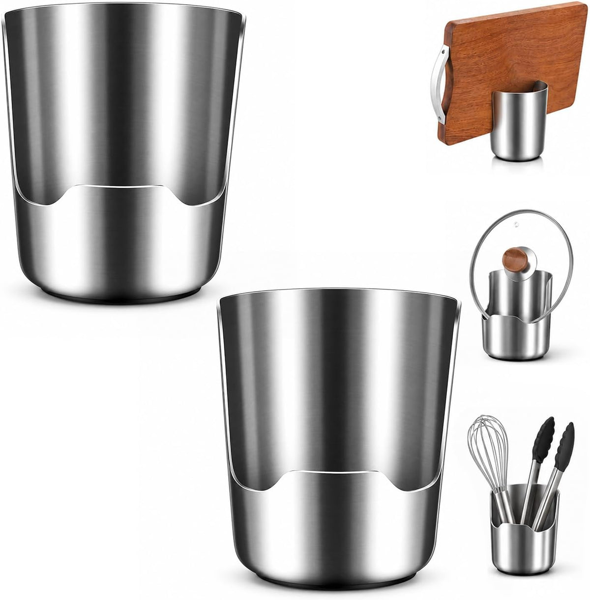 Multi-functional Kitchen Utensil Holder, Kitchen Countertop Organizer, 2PCS