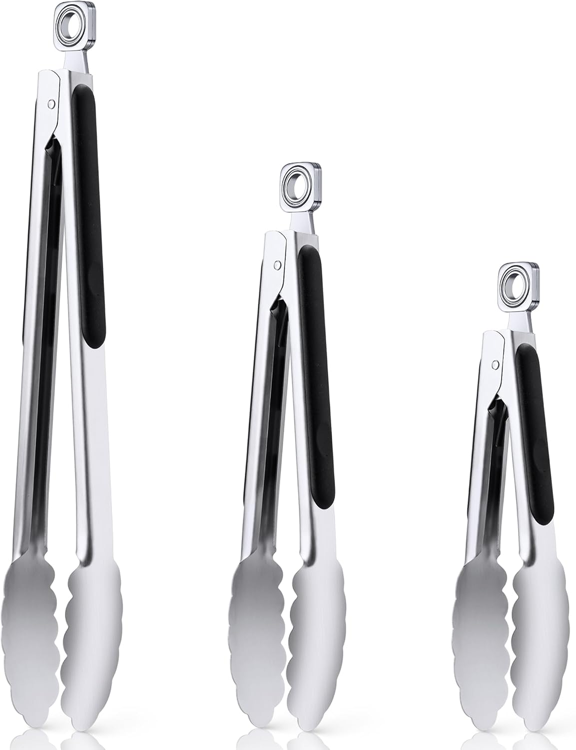 17" Extra Long Metal Tongs,Grilling Tongs,Stainless Steel Tongs for Cooking