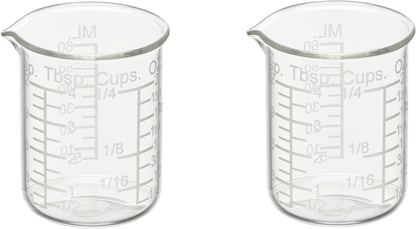 Ackers Etched Graduated Glass Measuring Cup - V-Shaped Spout- High Borosilicate Glass Measuring Cup for Kitchen or Dining, Easy to Read,1000 ML (32 Oz, 4 Cup)