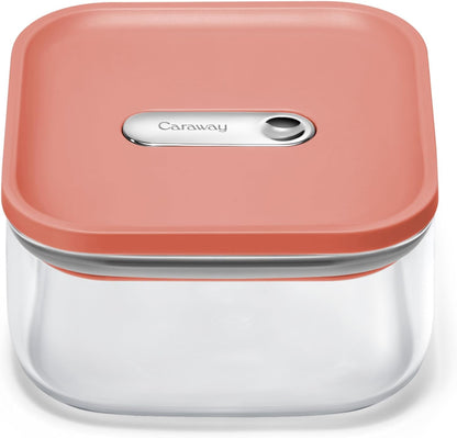 Caraway 4qt Glass Airtight Food Storage Container with Lid – Non-Toxic, BPA-Free Kitchen Storage Container – Stackable, Space-Saving Airtight Container for Dry Goods and More - Mist