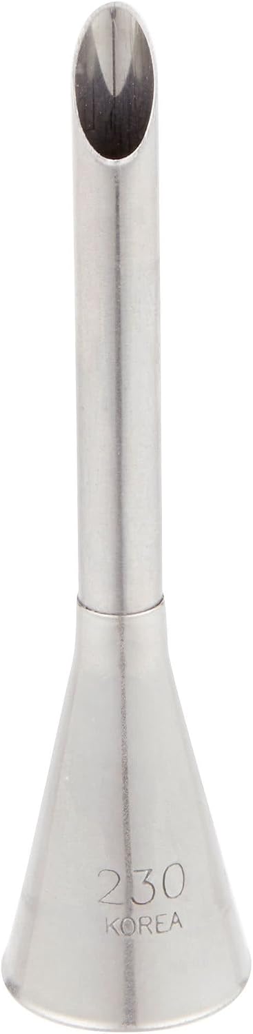 Ateco 230 2 7/8" Bismark Metal Piping Tip - Great for filling donuts, cupcakes, elclairs, and other pastries