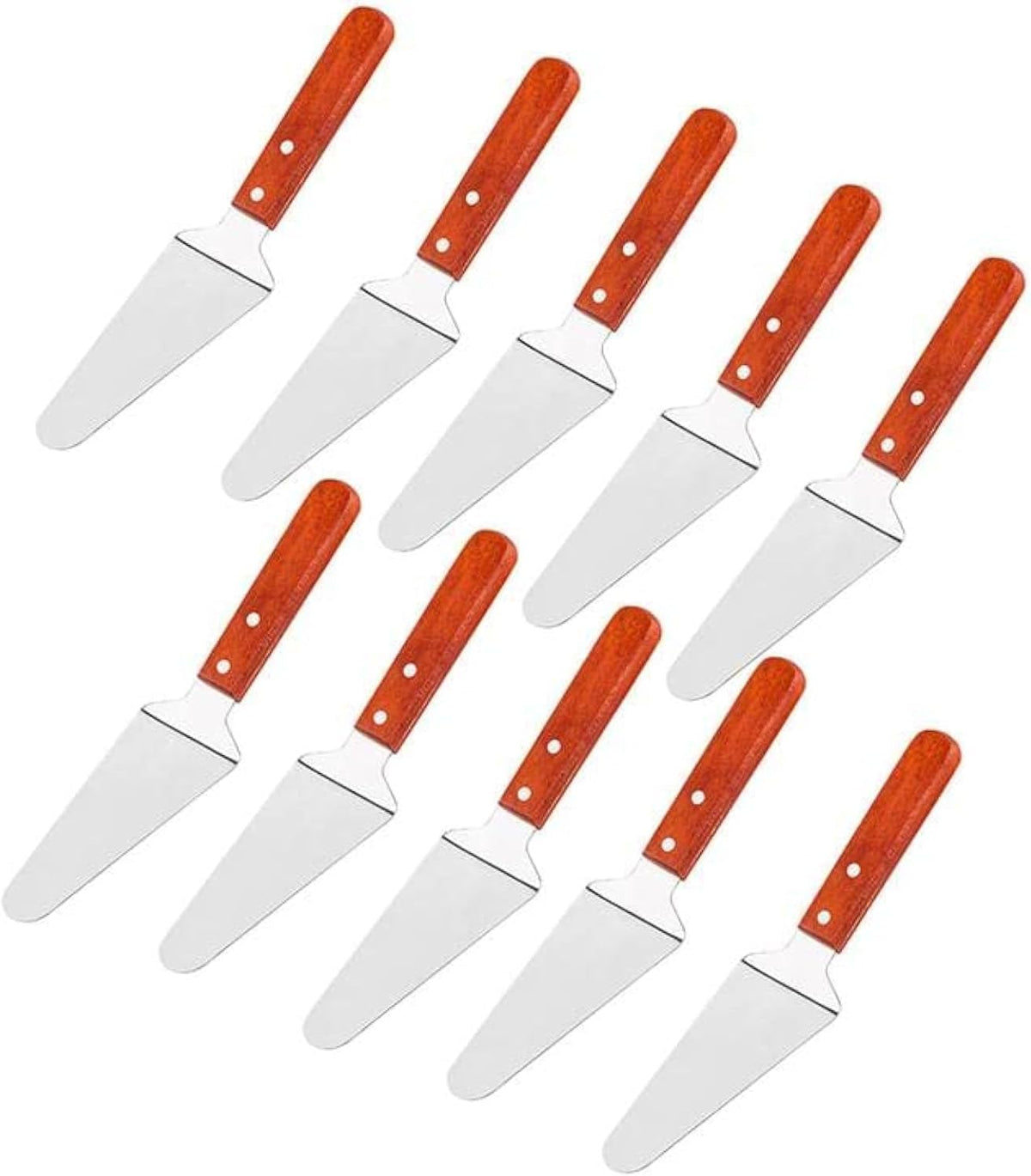 10x Pie Server Cake Holder Transfer Triangular Spade Spatula for Pizza Cake