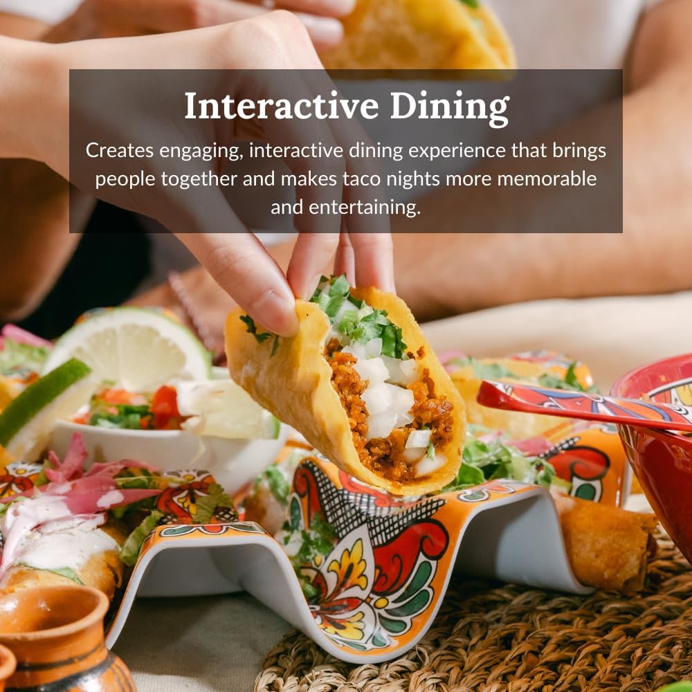 Prepara Talavera Taco Carousel, Red