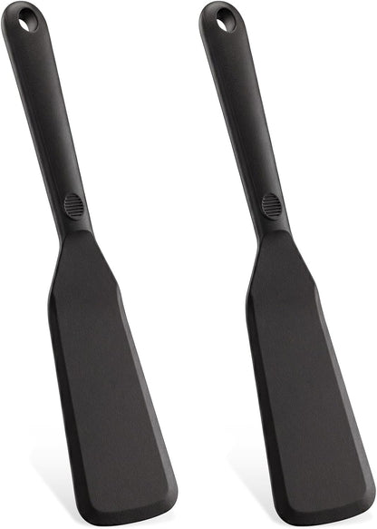 Jeffdad 2 PCS Silicone Crepe Spatula Thin Omelet Turner Narrow Spatula Long